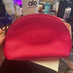 Dior Pink Women's Makeuo Bag